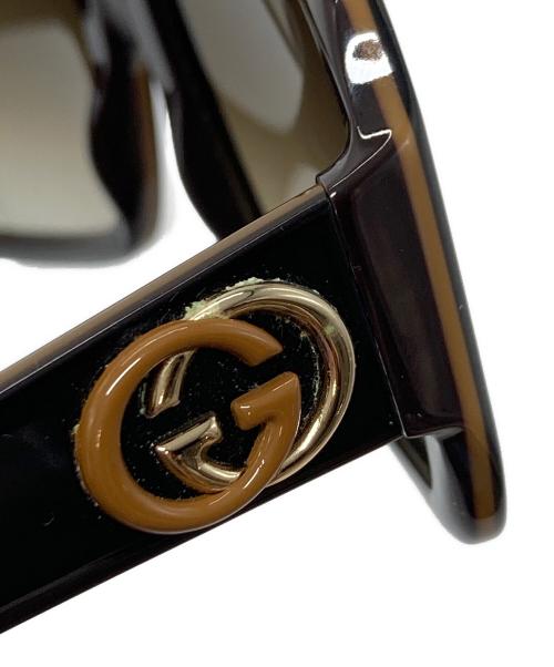 GUCCI（グッチ）GUCCI (グッチ) サングラス ブラウン サイズ:58□17の古着・服飾アイテム