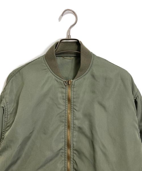 DEUXIEME CLASSE（ドゥーズィエム クラス）DEUXIEME CLASSE (ドゥーズィエム クラス) ミリタリーブルゾン　MA−1  ライトアウター グリーン サイズ:実寸参照の古着・服飾アイテム