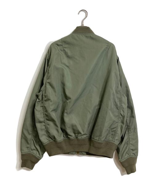 DEUXIEME CLASSE（ドゥーズィエム クラス）DEUXIEME CLASSE (ドゥーズィエム クラス) ミリタリーブルゾン　MA−1  ライトアウター グリーン サイズ:実寸参照の古着・服飾アイテム