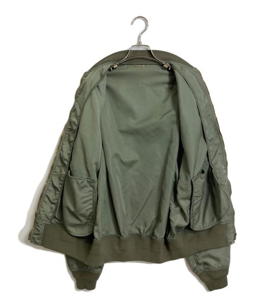 DEUXIEME CLASSE（ドゥーズィエム クラス）DEUXIEME CLASSE (ドゥーズィエム クラス) ミリタリーブルゾン　MA−1  ライトアウター グリーン サイズ:実寸参照の古着・服飾アイテム