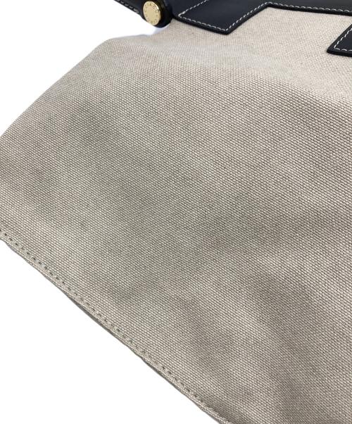 IACUCCI（イアクッチ）IACUCCI (イアクッチ) ソルベット L CORDURA/RUGA トートバッグ　イタリア製 ベージュ×ブラック サイズ:実寸参照の古着・服飾アイテム