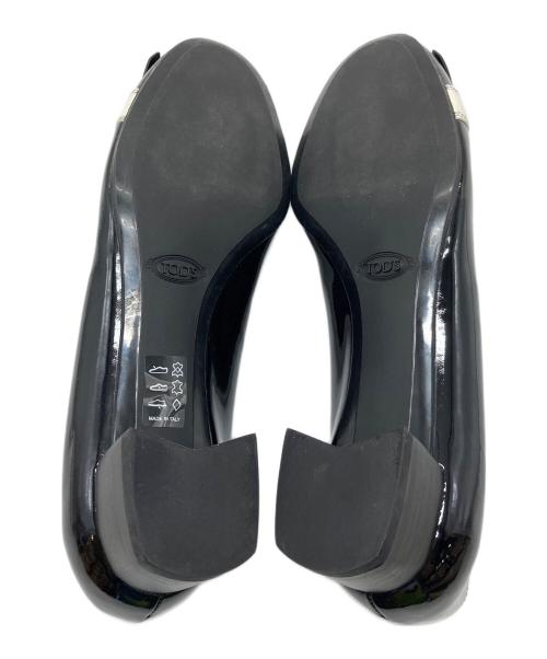 TOD'S（トッズ）TOD'S (トッズ) パテントレザーローファー　ローヒールパンプス ブラック サイズ:EU37の古着・服飾アイテム