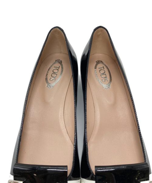 TOD'S（トッズ）TOD'S (トッズ) パテントレザーローファー　ローヒールパンプス ブラック サイズ:EU37の古着・服飾アイテム