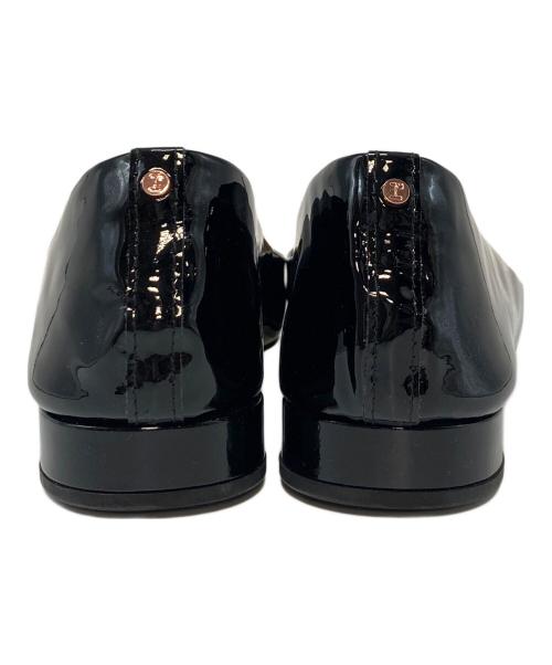repetto（レペット）repetto (レペット) スクエアトゥーパテントパンプス ブラック サイズ:38の古着・服飾アイテム