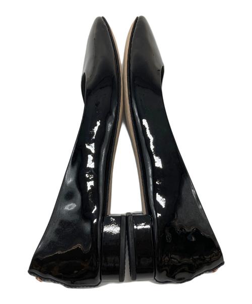 repetto（レペット）repetto (レペット) スクエアトゥーパテントパンプス ブラック サイズ:38の古着・服飾アイテム