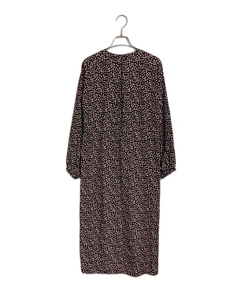 SOEJU（ソージュ）SOEJU (ソージュ) レオパード柄ワンピース　ラグランワンピース ブラック×レッド サイズ:FREEの古着・服飾アイテム