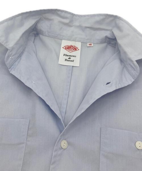 DANTON（ダントン）DANTON (ダントン) Cポプリン ショート ワークシャツ スカイブルー サイズ:36の古着・服飾アイテム