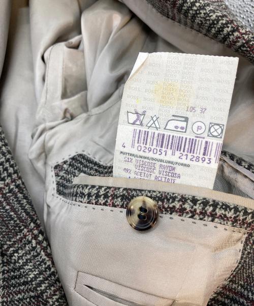 HUGO BOSS（ヒューゴ ボス）HUGO BOSS (ヒューゴ ボス) テーラードジャケット　 ブラウン サイズ:46の古着・服飾アイテム