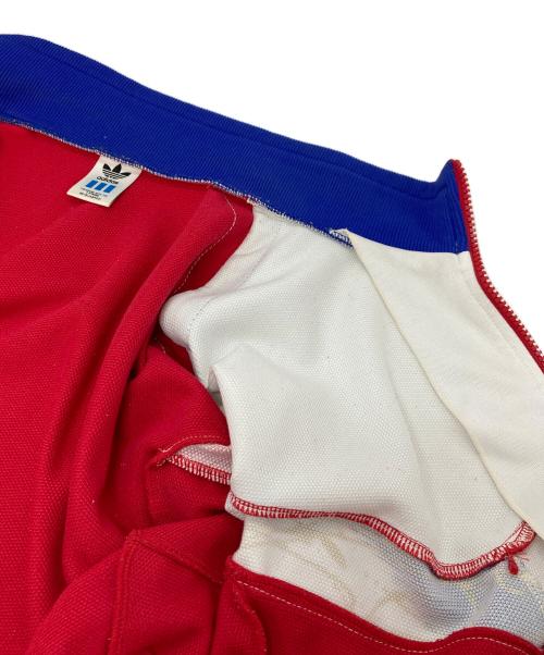 adidas（アディダス）adidas (アディダス) 【古着】90’Sトラックジャケット　90年代　デザント期 レッド×ホワイト サイズ:Oの古着・服飾アイテム