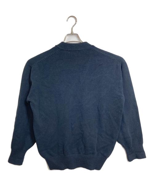 COMME des GARCONS HOMME（コムデギャルソン オム）COMME des GARCONS HOMME (コムデギャルソン オム) ラインカーディガン　コットンカーディガン　田中オム 銀タグ　日本製 ネイビー サイズ:実寸参照の古着・服飾アイテム