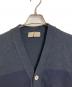 COMME des GARCONS HOMME (コムデギャルソン オム) ラインカーディガン　コットンカーディガン　田中オム 銀タグ　日本製 ネイビー サイズ:実寸参照：12000円
