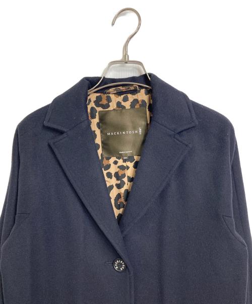 MACKINTOSH（マッキントッシュ）MACKINTOSH (マッキントッシュ) 裏レオパードウールチェスターコート ネイビー サイズ:34の古着・服飾アイテム