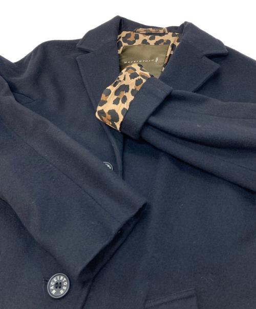 MACKINTOSH（マッキントッシュ）MACKINTOSH (マッキントッシュ) 裏レオパードウールチェスターコート ネイビー サイズ:34の古着・服飾アイテム