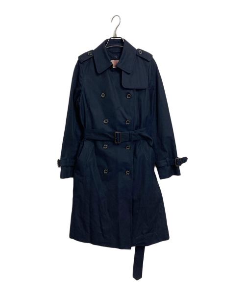 MACKINTOSH PHILOSOPHY（マッキントッシュ フィロソフィー）MACKINTOSH PHILOSOPHY (マッキントッシュ フィロソフィー) トレンチコート　ライトアウター　ロングコート ネイビー サイズ:36の古着・服飾アイテム