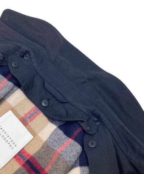 MACKINTOSH PHILOSOPHY（マッキントッシュ フィロソフィー）MACKINTOSH PHILOSOPHY (マッキントッシュ フィロソフィー) トレンチコート　ライトアウター　ロングコート ネイビー サイズ:36の古着・服飾アイテム