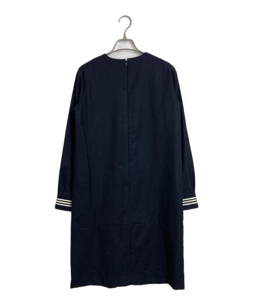 HYKE（ハイク）HYKE (ハイク) ウール プルオーバー ワンピース ネイビー サイズ:1の古着・服飾アイテム