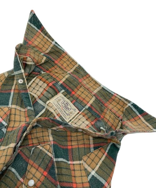 MR LEGGS（ミスターレッグス）Mr Leggs (ミスターレッグス) 【古着】70’Sウエスタンネルシャツ　70 年代 USA製 ベージュ サイズ:Mの古着・服飾アイテム