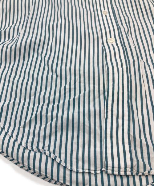 BROOKS BROTHERS（ブルックスブラザーズ）BROOKS BROTHERS (ブルックスブラザーズ) 90’SストライプBDシャツ　 90年代 markersタグ USA製 グリーン×ホワイト サイズ:16ーR（実寸参照）の古着・服飾アイテム
