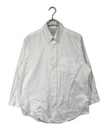 BROOKS BROTHERS（ブルックスブラザーズ）の古着「【古着】オックスフォードボタンダウンシャツ　USA製」｜ホワイト