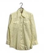 H BAR Cエイチバーシー）の古着「【古着】70’S ウエスタンシャツ　長袖シャツ　70年代　USA製」｜イエロー
