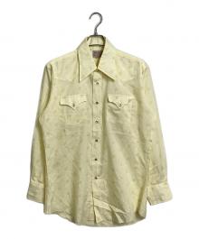 H BAR C（エイチバーシー）の古着「【古着】70’S ウエスタンシャツ　長袖シャツ　70年代　USA製」｜イエロー