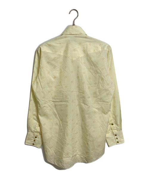 H BAR C（エイチバーシー）H BAR C (エイチバーシー) 【古着】70’S ウエスタンシャツ　長袖シャツ　70年代　USA製 イエロー サイズ:実寸参照の古着・服飾アイテム