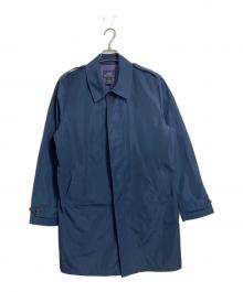BROOKS BROTHERS（ブルックスブラザーズ）の古着「ステンカラーコート　ロングコート」｜ネイビー