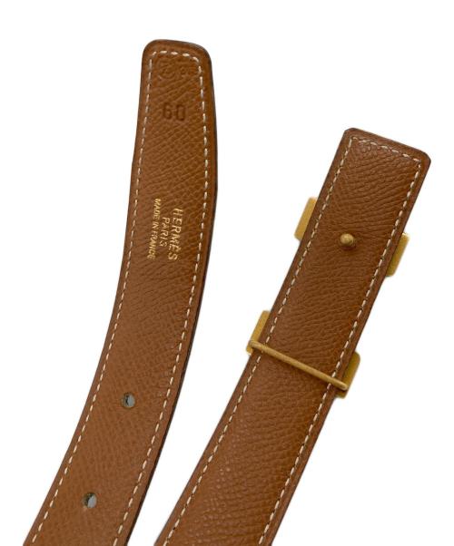 HERMES（エルメス）HERMES (エルメス) Hバックル コンスタンスベルト　	〇Z刻印 ブラウン×ゴールド サイズ:実寸参照の古着・服飾アイテム