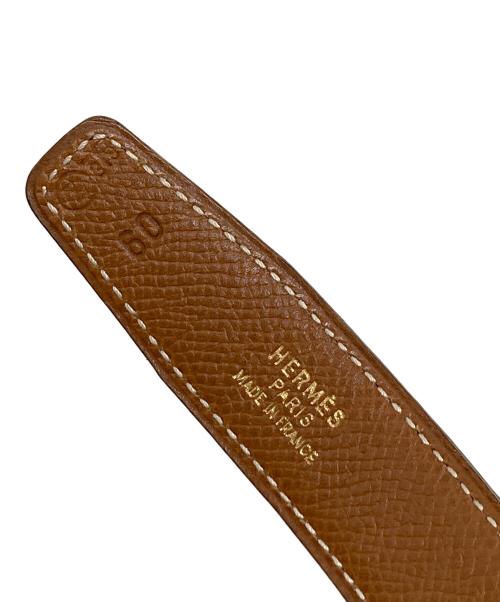 HERMES（エルメス）HERMES (エルメス) Hバックル コンスタンスベルト　	〇Z刻印 ブラウン×ゴールド サイズ:実寸参照の古着・服飾アイテム