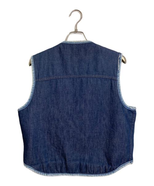 CarHartt（カーハート）CarHartt (カーハート) 【古着】70’Ｓデニムボアベスト　 70年代 プリントタグ ブルー サイズ:Lの古着・服飾アイテム