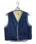 CarHartt（カーハート）の古着「【古着】70’Ｓデニムボアベスト　 70年代 プリントタグ」｜ブルー