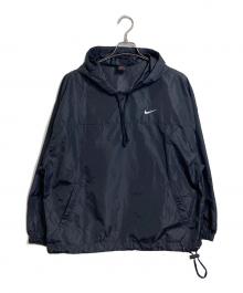 NIKE（ナイキ）の古着「【古着】90'ｓバックスウッシュアノラックパーカー　 黒タグ 裾ドローコード付き」｜ブラック