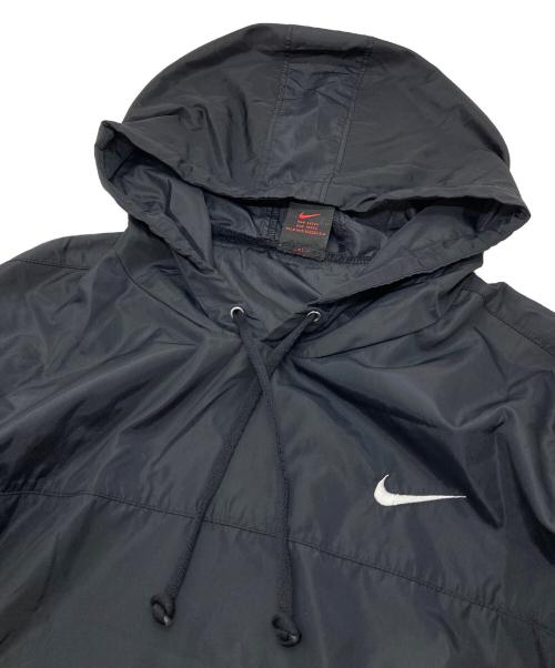 NIKE（ナイキ）NIKE (ナイキ) 【古着】90'ｓバックスウッシュアノラックパーカー　 黒タグ 裾ドローコード付き ブラック サイズ:Mの古着・服飾アイテム
