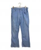LEVI'Sリーバイス）の古着「【古着】70’Sコーデュロイフレアパンツ　70年代　ボタン裏54 78年製 タロン42」｜ブルー