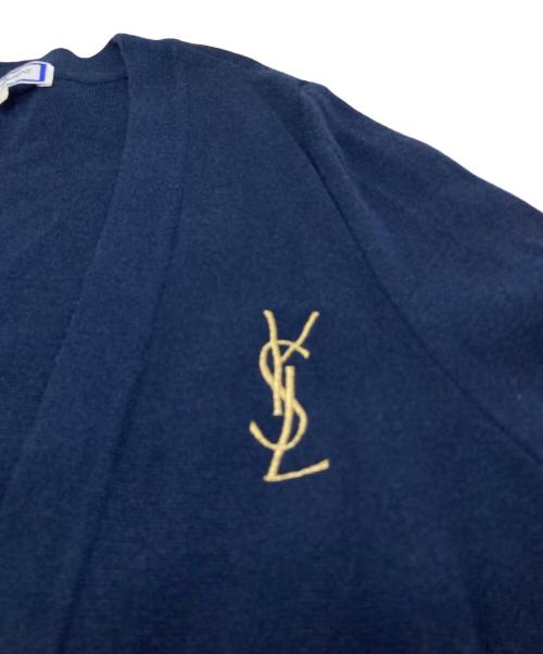 Yves Saint Laurent（イヴサンローラン）Yves Saint Laurent (イヴサンローラン) 金釦カーディガン ネイビー サイズ:Lの古着・服飾アイテム
