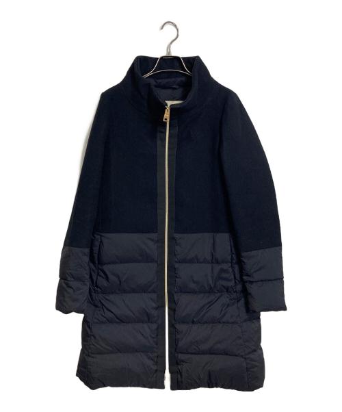 HERNO（ヘルノ）HERNO (ヘルノ) ダウンコート　ウール切替コート ブラック サイズ:40の古着・服飾アイテム