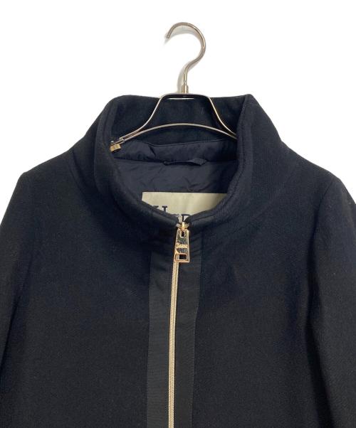 HERNO（ヘルノ）HERNO (ヘルノ) ダウンコート　ウール切替コート ブラック サイズ:40の古着・服飾アイテム