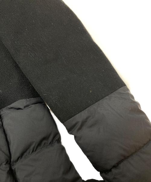 HERNO（ヘルノ）HERNO (ヘルノ) ダウンコート　ウール切替コート ブラック サイズ:40の古着・服飾アイテム