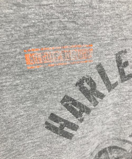 HARLEY-DAVIDSON（ハーレーダビッドソン）HARLEY-DAVIDSON (ハーレーダビッドソン) 【古着】プリントTシャツ　半袖カットソー　Tシャツ　Tee  HANESボディ グレー サイズ:XLの古着・服飾アイテム