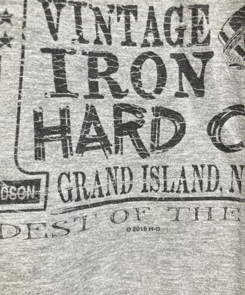 HARLEY-DAVIDSON（ハーレーダビッドソン）HARLEY-DAVIDSON (ハーレーダビッドソン) 【古着】プリントTシャツ　半袖カットソー　Tシャツ　Tee  HANESボディ グレー サイズ:XLの古着・服飾アイテム