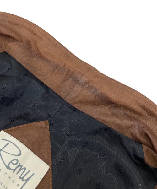remy（レミ）remy (レミ) レザージャケット　レトロジャケット　USA製 ブラック サイズ:44の古着・服飾アイテム