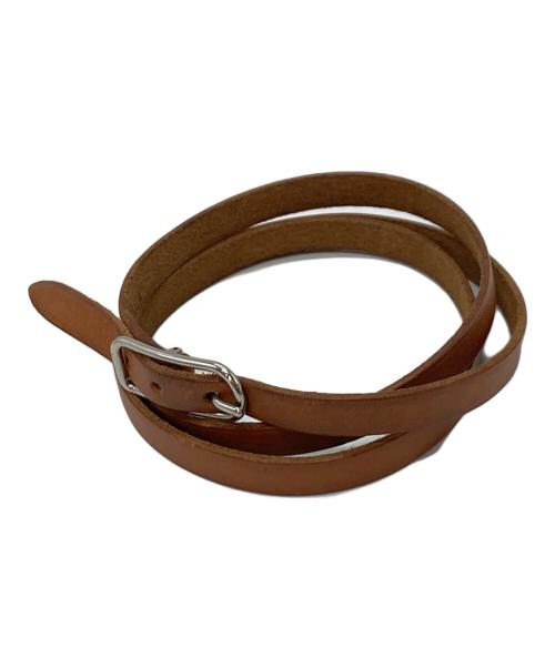 HERMES（エルメス）HERMES (エルメス) アピ1 ブレスレット　レザーブレスレット　 ブラウン サイズ:実寸参照の古着・服飾アイテム