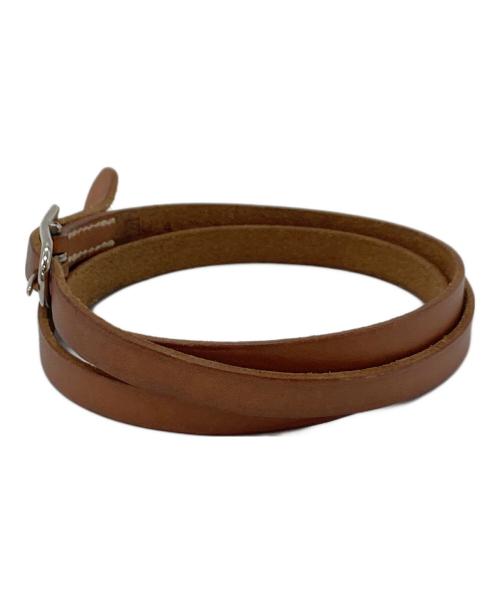 HERMES（エルメス）HERMES (エルメス) アピ1 ブレスレット　レザーブレスレット　 ブラウン サイズ:実寸参照の古着・服飾アイテム