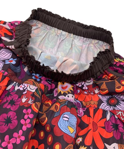 OLLEBOREBLA（アルベロベロ）OLLEBOREBLA (アルベロベロ) 総柄スカート　ナイロンスカート　撥水スカート　2ポケット マルチカラー サイズ:FREEの古着・服飾アイテム