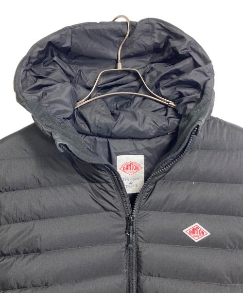 DANTON（ダントン）DANTON (ダントン) ダウンコート MIDDLE DOWN ロングコート　ダブルジップ ブラック サイズ:36の古着・服飾アイテム