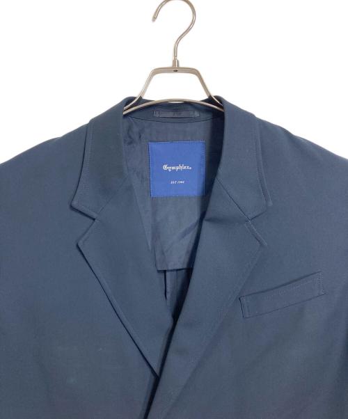 Gymphlex（ジムフレックス）Gymphlex (ジムフレックス) ダブルブレストブレザー　アウター　ライトアウター ネイビー サイズ:Lの古着・服飾アイテム