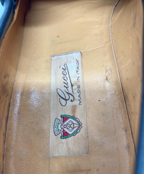 GUCCI（グッチ）GUCCI (グッチ) 【OLD】60’S～70’S シェリーラインビットローファー　ローファー　イタリア製　60~70年代 ブラック サイズ:43 1/2の古着・服飾アイテム