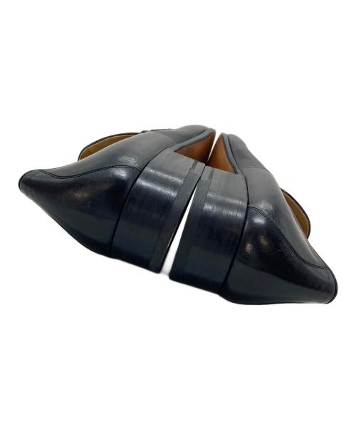 GUCCI（グッチ）GUCCI (グッチ) GGロゴビットローファー　レザーシューズ ブラック サイズ:43.5   （M）の古着・服飾アイテム