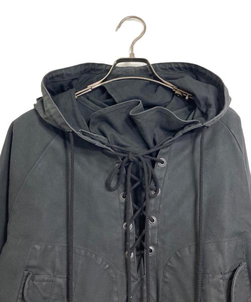 SWAGGER（スワッガー）SWAGGER (スワッガー) U.S.NAVY 米国海軍プルオーバーレースアップ スモック ブラック サイズ:Lの古着・服飾アイテム