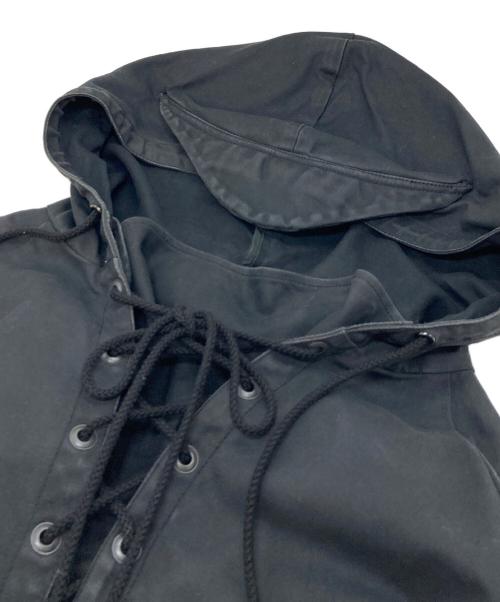 SWAGGER（スワッガー）SWAGGER (スワッガー) U.S.NAVY 米国海軍プルオーバーレースアップ スモック ブラック サイズ:Lの古着・服飾アイテム